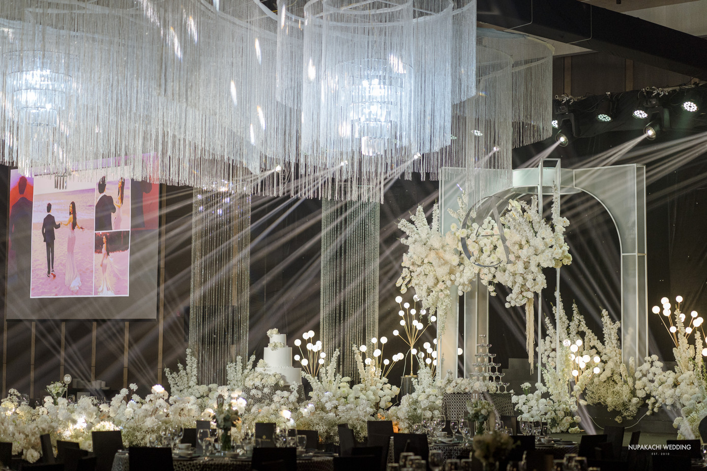 Một số hình ảnh không gian tiệc cưới diễn viên Ngọc Anh và doanh nhân Minh Chiến. Ảnh: Nupakachi Wedding.