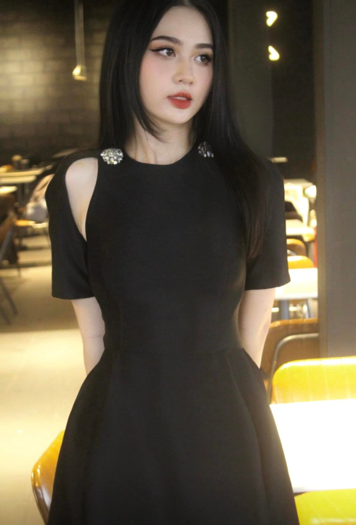 Bạn gái Hoài Lâm hiện là người mẫu tự do. Cô thường xuyên đồng hành cùng Hoài Lâm trong những buổi biểu diễn hoặc ghi hình của nam ca sĩ.