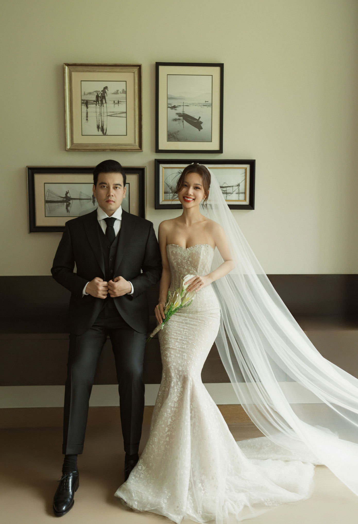 Ngọc Anh thực hiện bộ ảnh cưới cuối năm 2023. Ảnh: Nupakachi Wedding.