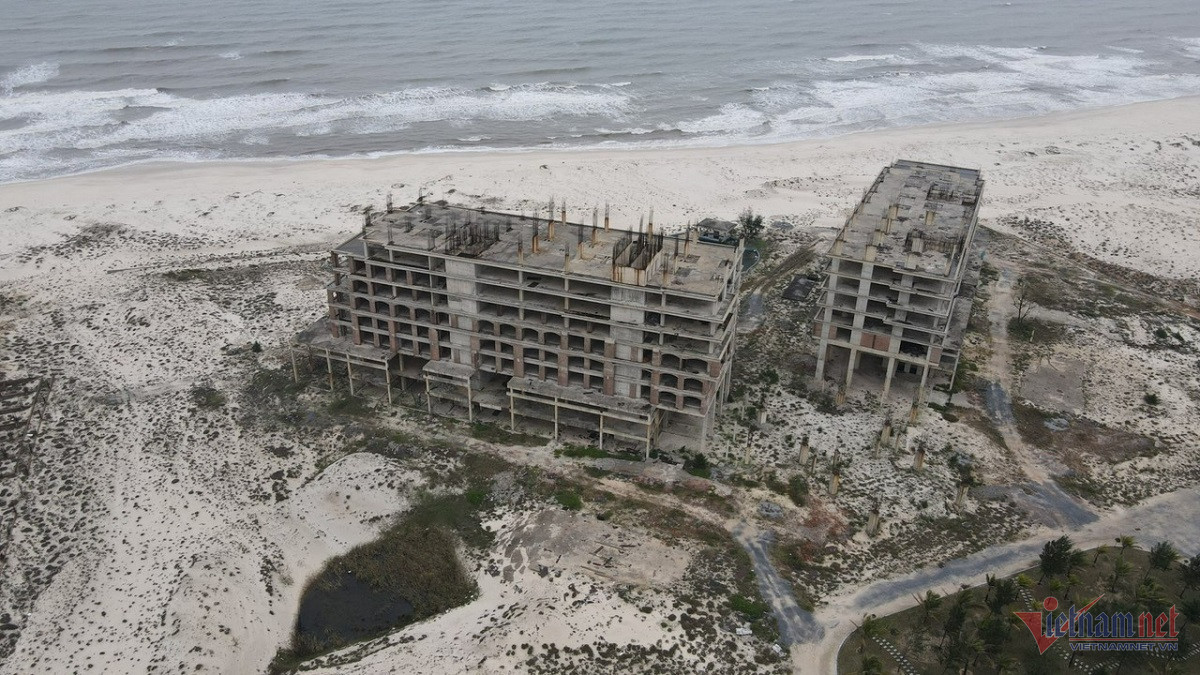 Dự án FLC Quảng Bình có quy mô gần 2.000 ha trải dọc theo bờ biển huyện Quảng Ninh và Lệ Thủy, tỉnh Quảng Bình. Ảnh: Hải Sâm.