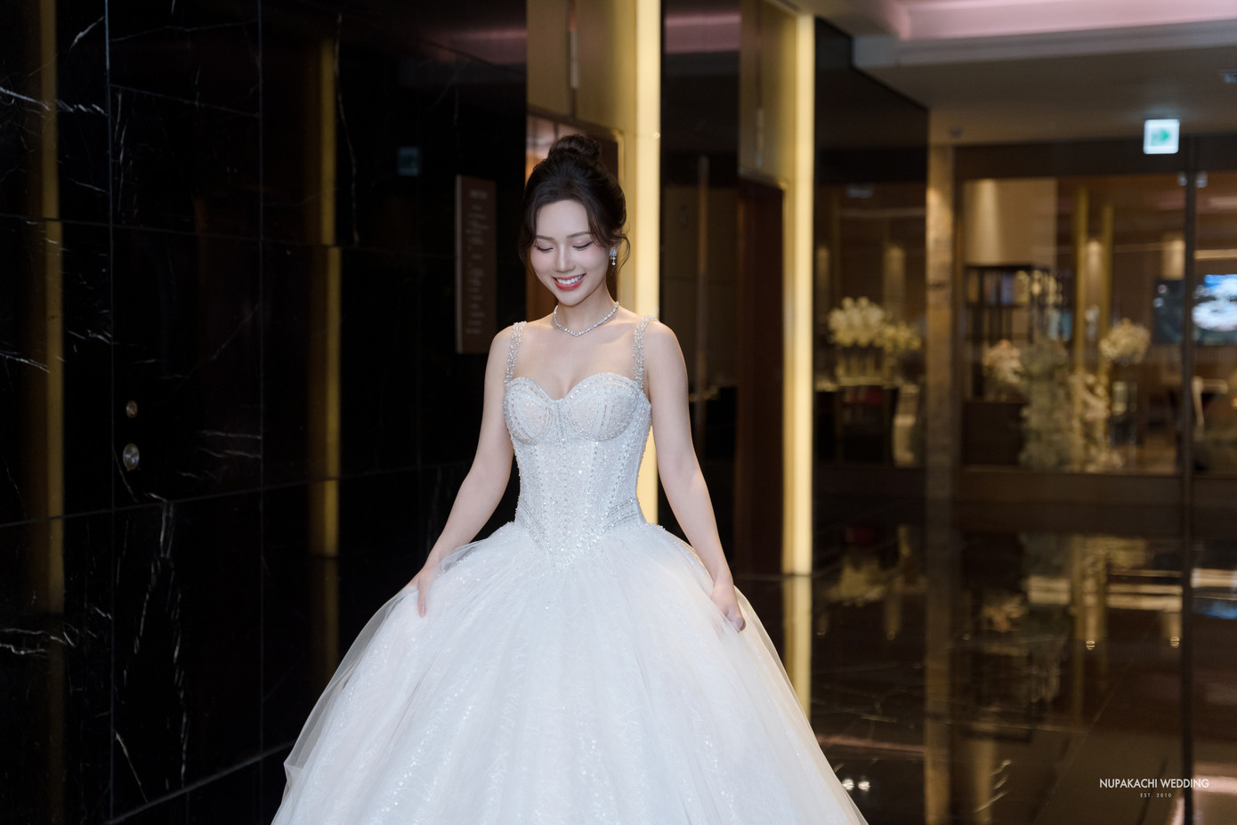 Ngọc Anh xuất hiện trước giờ G. Ảnh: Nupakachi Wedding.