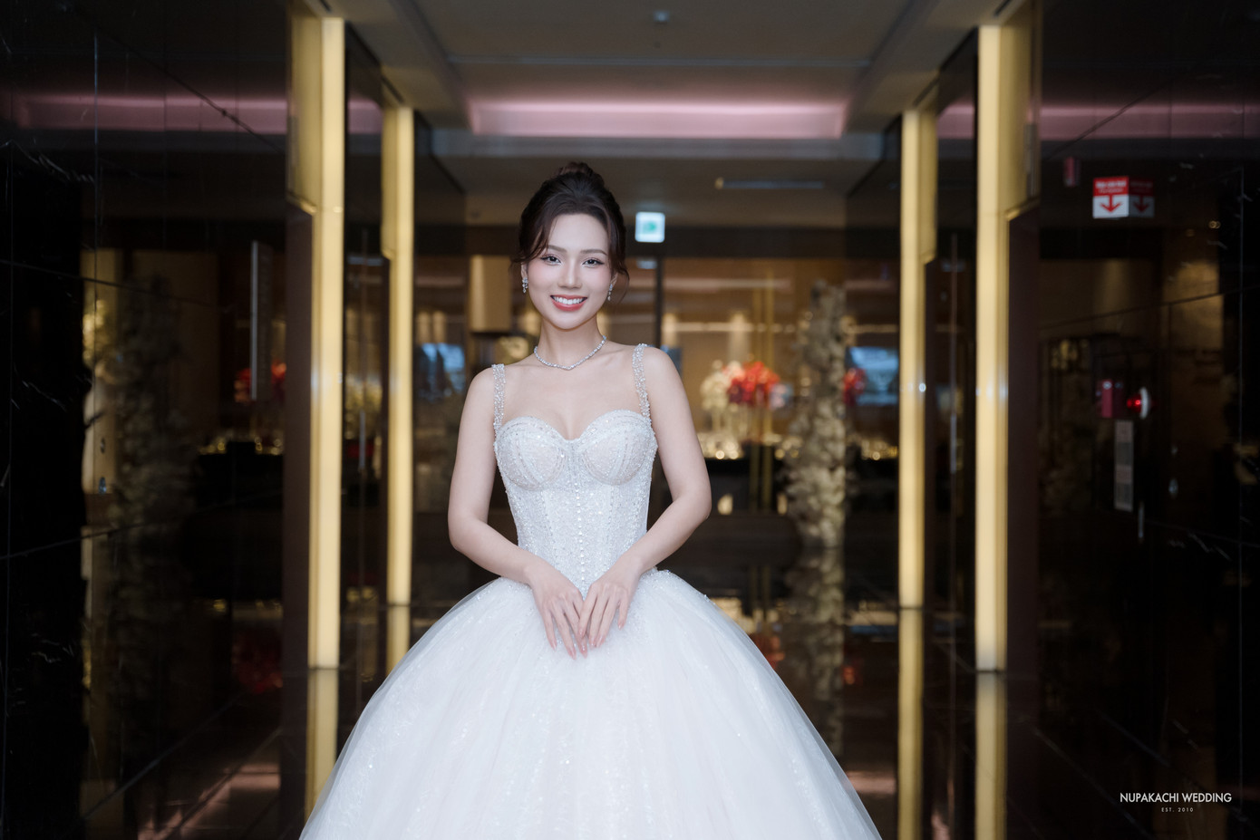 Ngọc Anh xuất hiện trước giờ G. Ảnh: Nupakachi Wedding.