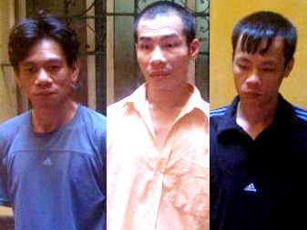 Ba đối tượng bị bắt giữ