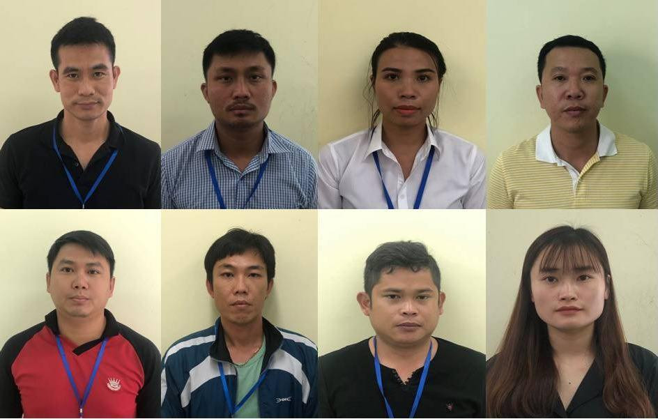 Các bị can trong vụ án.