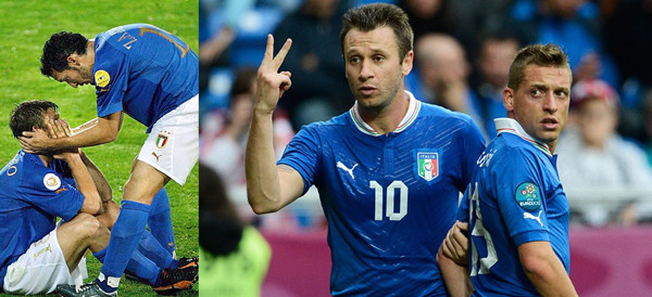 Giọt nước mắt năm 2004 và nỗi ám ảnh tỷ số 2-2 của Cassano năm 2012. Ảnh: Getty Images