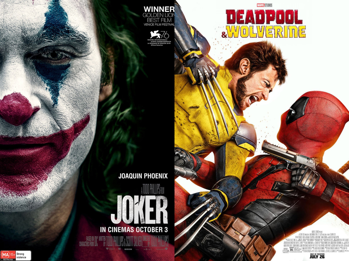 Deadpool &amp; Wolverine chính thức vượt mặt Joker trên phòng vé.