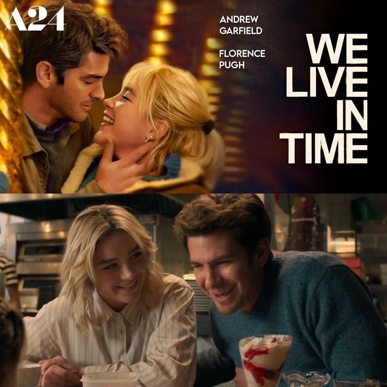 We Live In Time là dự án kết hợp đầu tiên của Andrew Garfield và Florence Pugh.