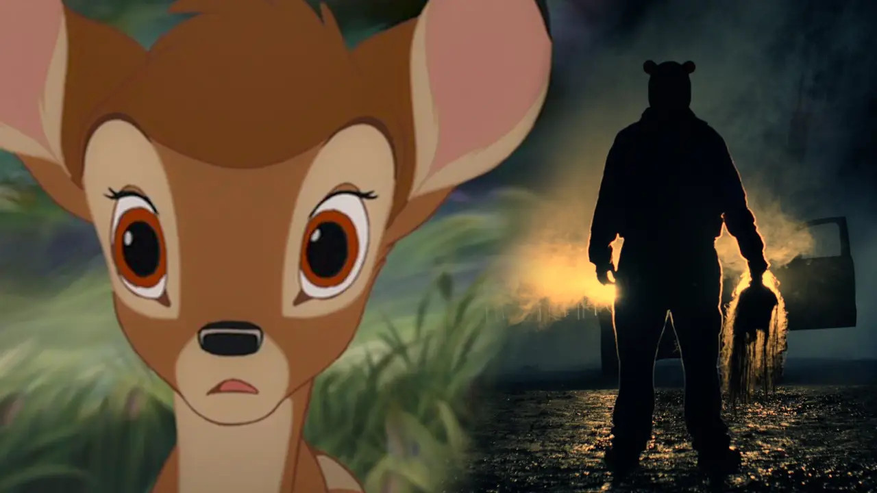 Nai nhỏ Bambi và gấu Pooh đã bị biến thành nhân vật trong phim kinh dị.