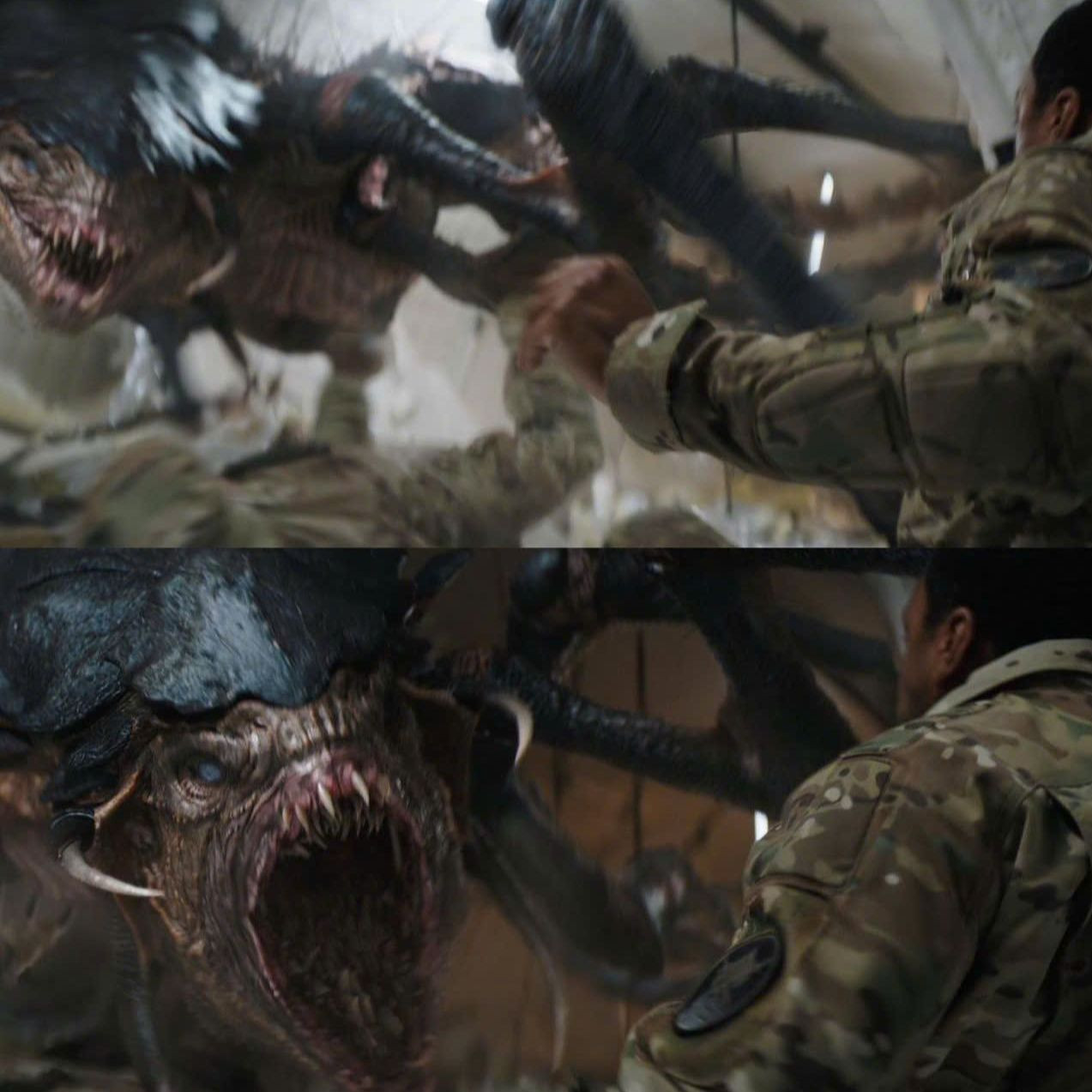 Những con Xenophage hung bạo, giết mãi không chết là "phản diện" chính trực tiếp săn đuổi Venom và Eddie.