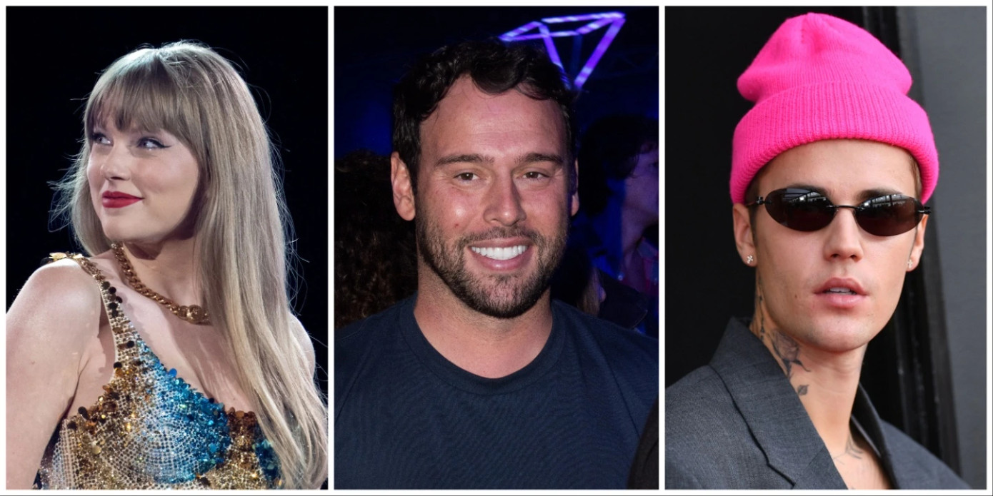 Justin Bieber từng công khai đứng về phía Scooter Braun trong cuộc tranh chấp bản quyền âm nhạc giữa nam quản lý với Taylor Swift.