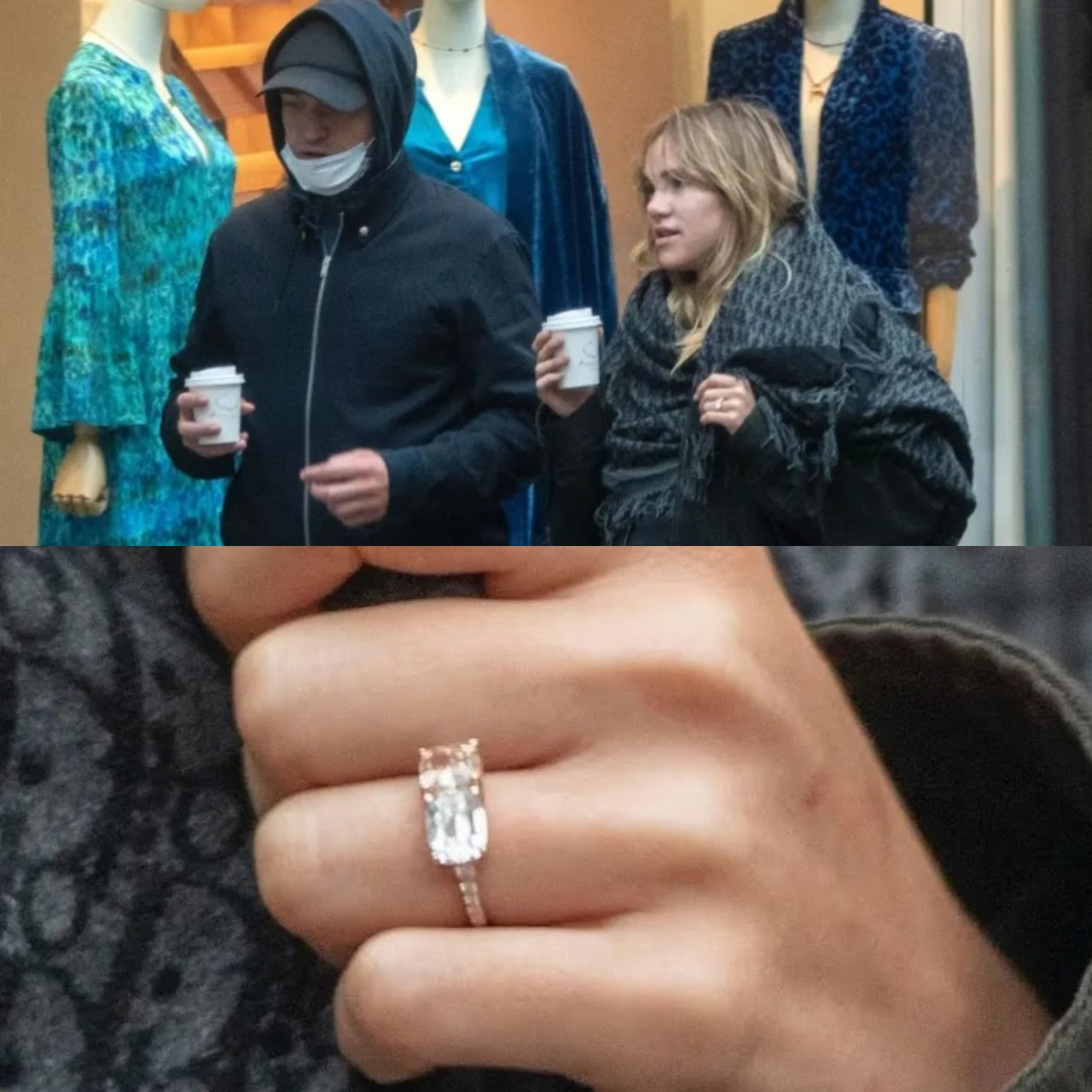 Suki đeo nhẫn đính hôn đính viên kim cương khá lớn khi dạo phố cùng bạn trai. Suki đeo nhẫn đính hôn đính viên kim cương khá lớn khi dạo phố cùng bạn trai.