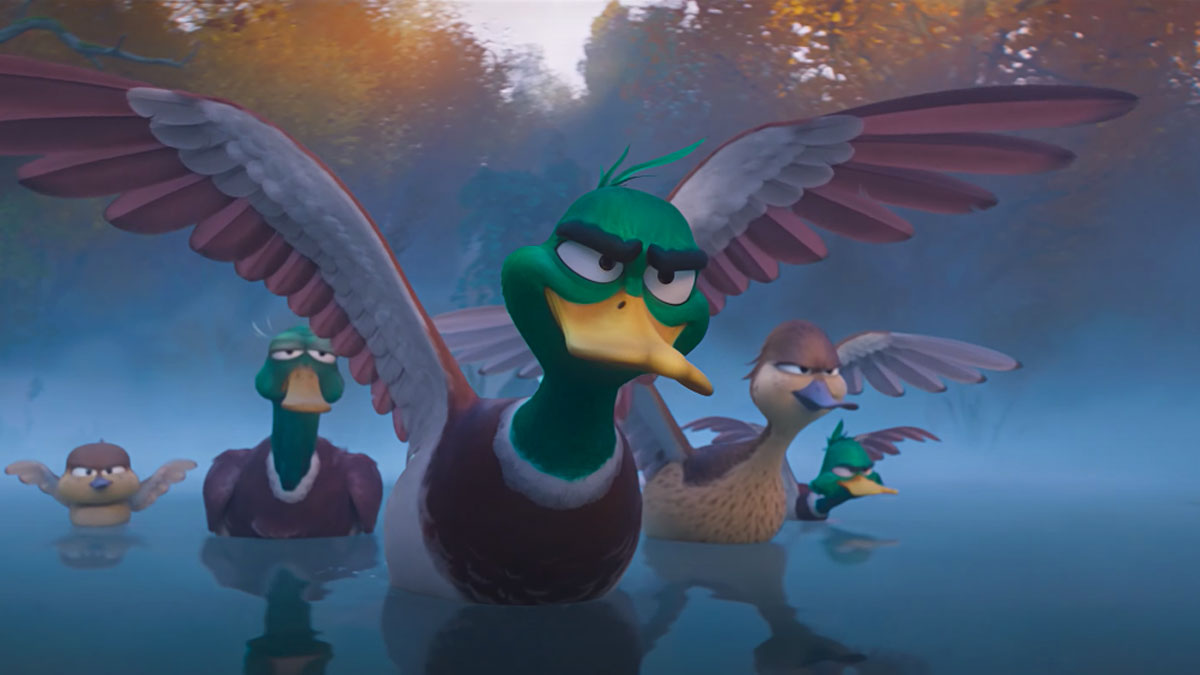 Gia đình vịt cất cánh ra khỏi "vùng an toàn". Gia đình vịt cất cánh ra khỏi "vùng an toàn".