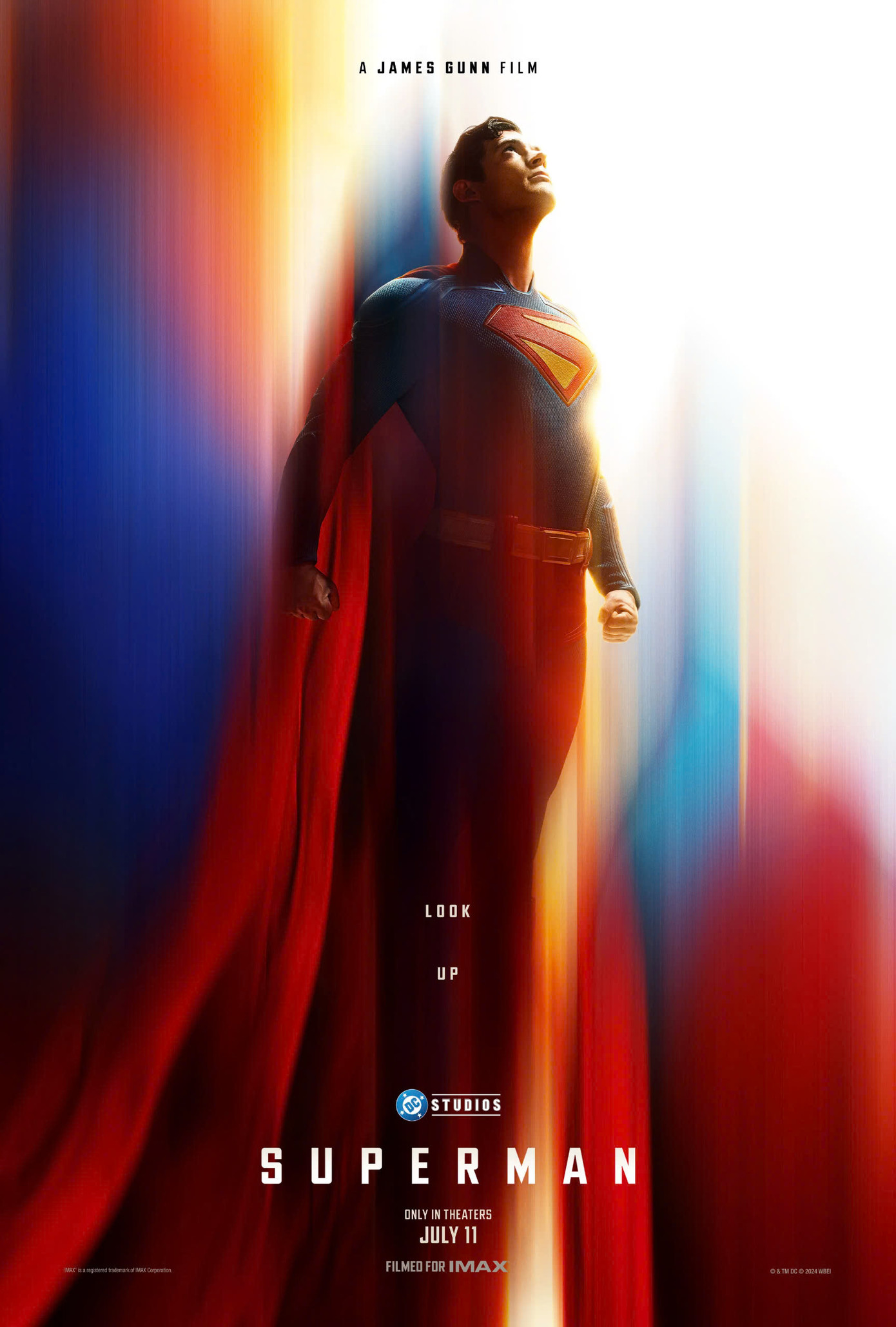 Poster có phong cách tôn vinh phiên bản Superman cũ, mang tính biểu tượng của Christopher Reeve. Ảnh: Warner Bros. Poster có phong cách tôn vinh phiên bản Superman cũ, mang tính biểu tượng của Christopher Reeve. Ảnh: Warner Bros.