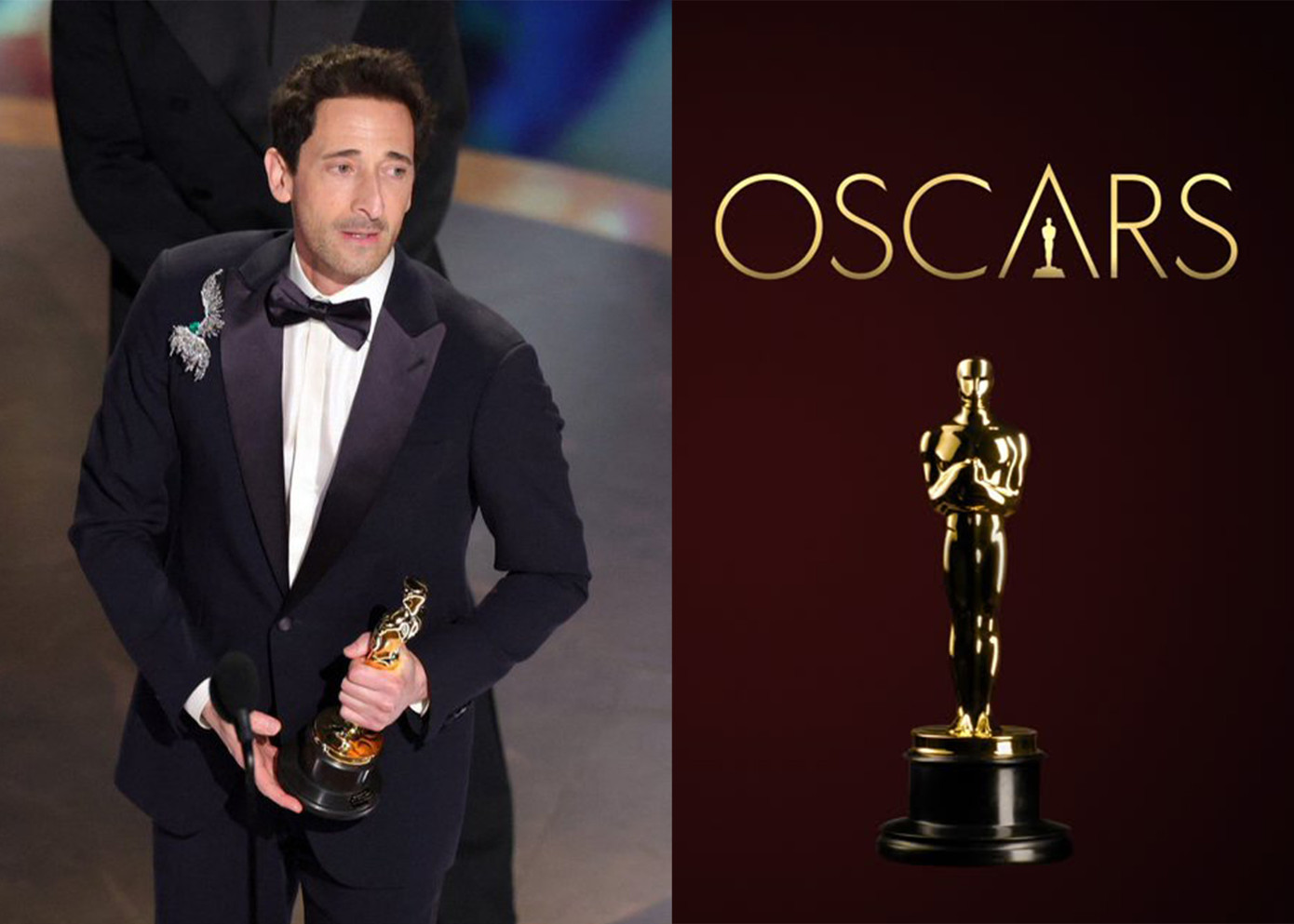 Adrien Brody vẫn giữ kỷ lục "nam diễn viên chính trẻ nhất" từng nhận tượng vàng Oscar. Adrien Brody vẫn giữ kỷ lục "nam diễn viên chính trẻ nhất" từng nhận tượng vàng Oscar.