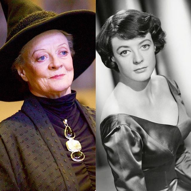 Maggie Smith thời đóng "Harry Potter" và hồi còn xuân thì.