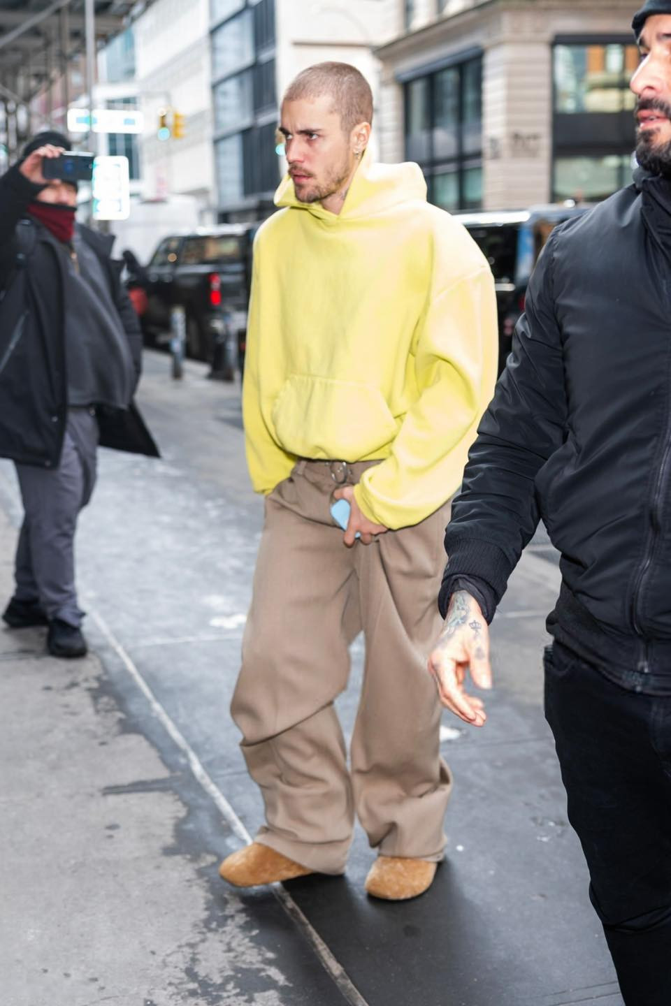 Justin Bieber xuất hiện với ngoại hình tiều tụy khiến fan lo lắng. Ảnh: GC Image.