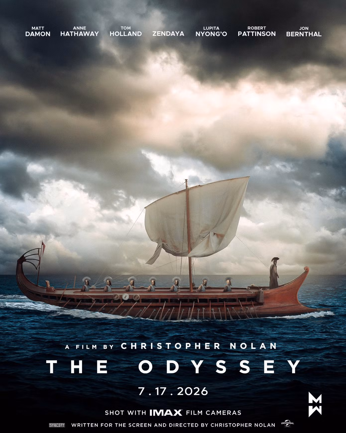 Poster chính thức đầu tiên của "The Odyssey". Ảnh: Universal