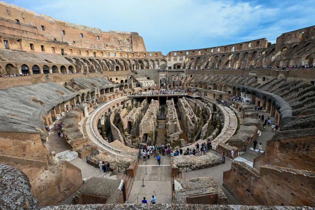 Tàn tích của Đấu trường La Mã ở Rome (Ý). Ảnh: Getty Images