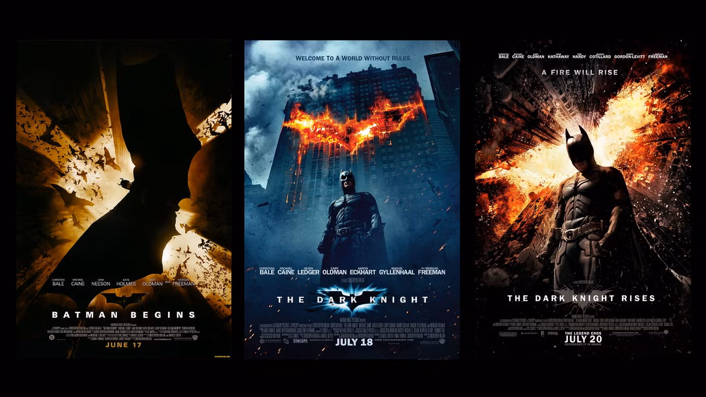 Bộ 3 phim về Người Dơi do Christopher Nolan đạo diễn.