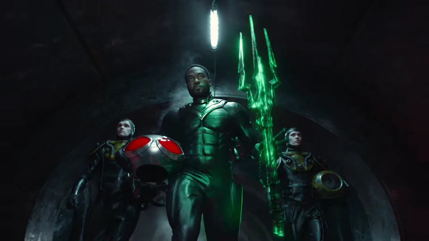 Black Manta - phản diện đáng gườm với cây đinh ba đen.