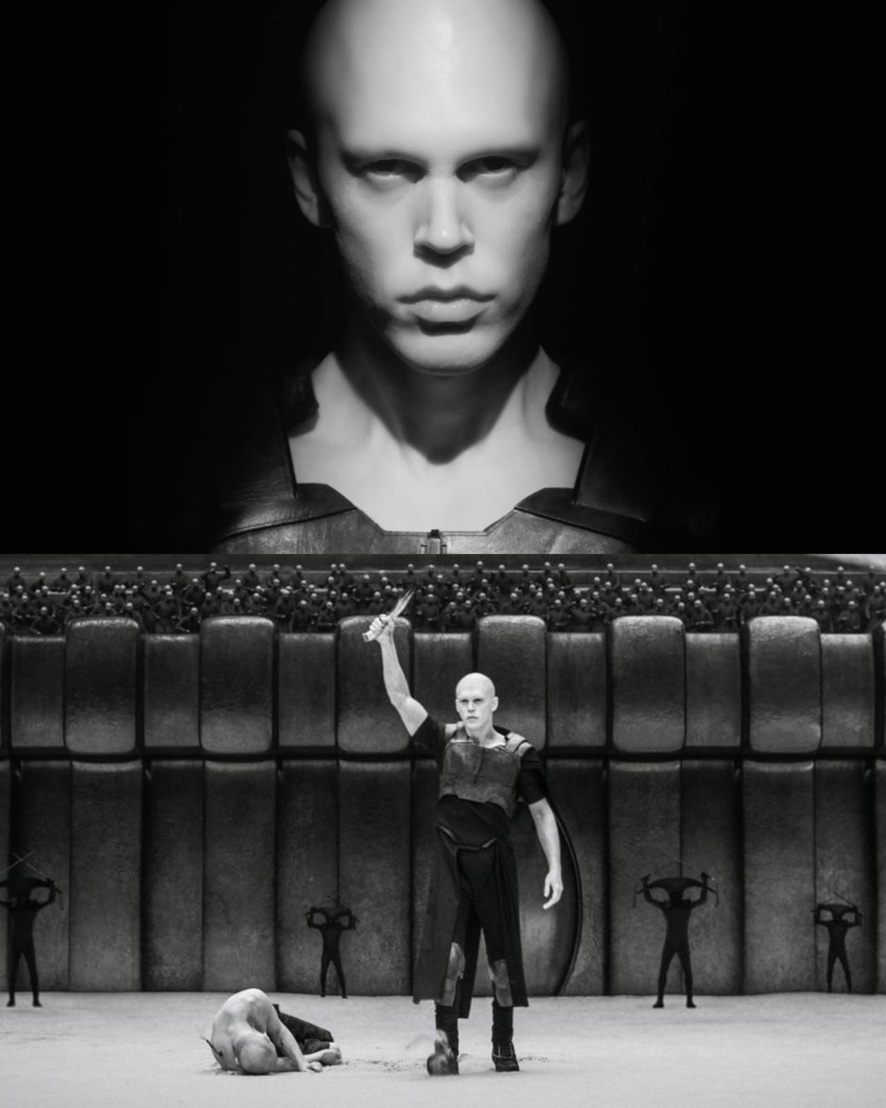 Tạo hình của Austin Butler trong vai Nam tước Feyd-Rautha nhà Harkonnen.