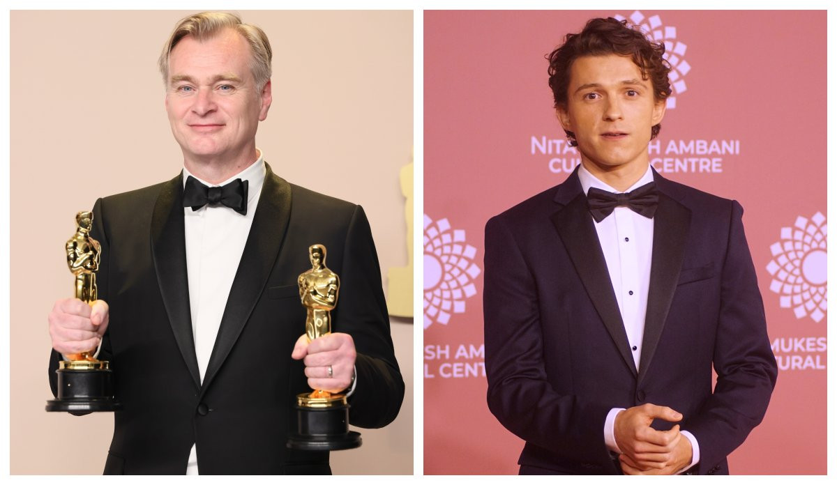 Đạo diễn Christopher Nolan (trái) có tác phẩm nhận 13 đề cử và 7 tượng vàng tại Oscar 2024. Ảnh: Getty Images Đạo diễn Christopher Nolan (trái) có tác phẩm nhận 13 đề cử và 7 tượng vàng tại Oscar 2024. Ảnh: Getty Images