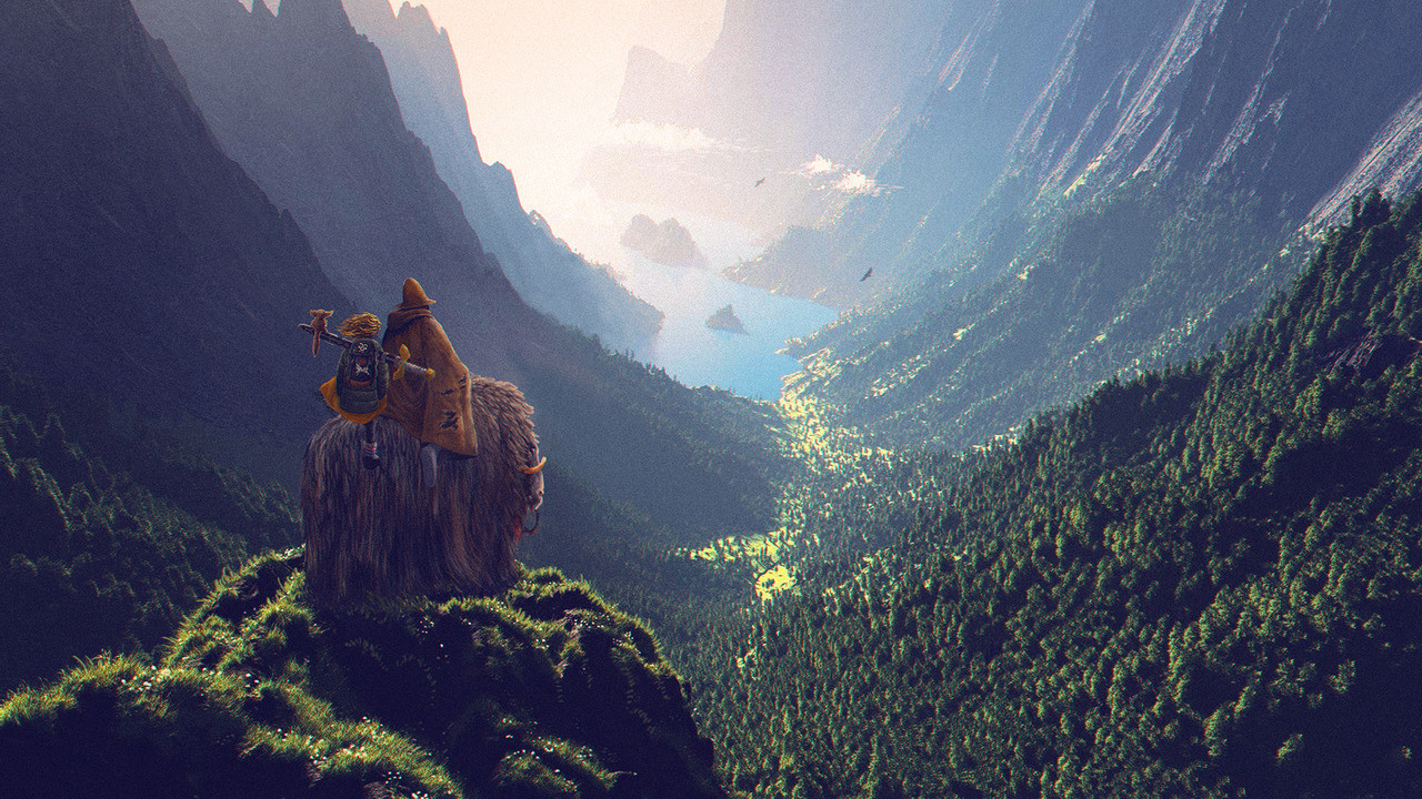 Một số cảnh thiên nhiên kỳ vĩ trong concept art của phim. Ảnh: Isaiah Saxon Một số cảnh thiên nhiên kỳ vĩ trong concept art của phim. Ảnh: Isaiah Saxon