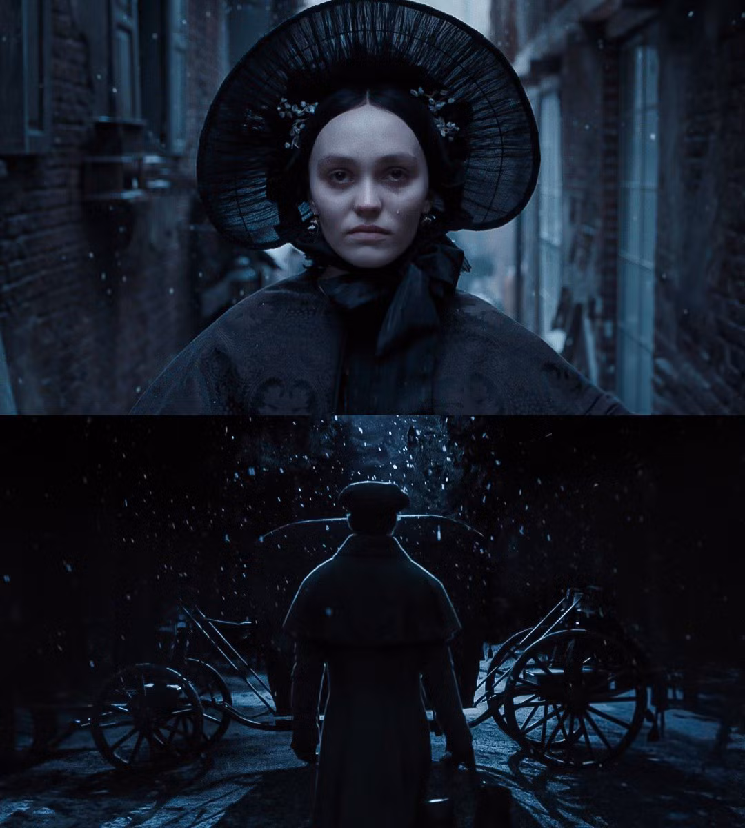 "Nosferatu" kết hợp các bảng màu gothic, tạo bầu không khí ngột ngạt.