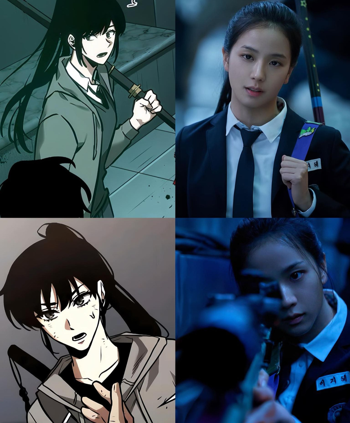 Một số góc máy cận khiến nam diễn viên lộ rõ dấu hiệu tuổi tác trên khuôn mặt. Ảnh: Naver