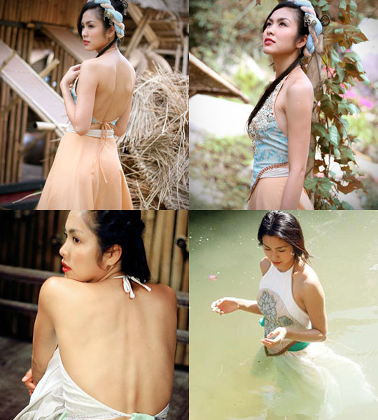 Tăng Thanh Hà và những shot hình đẹp mê hồn với áo yếm