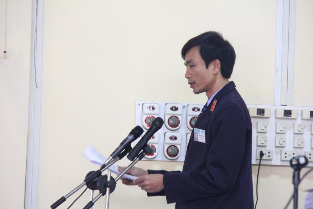 Đại diện Việt kiểm sát đọc bản luận tội. Ảnh: Tuấn Nguyễn