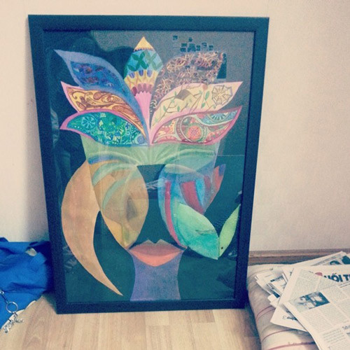 Một vài bức tranh mà Hà Lade tự vẽ