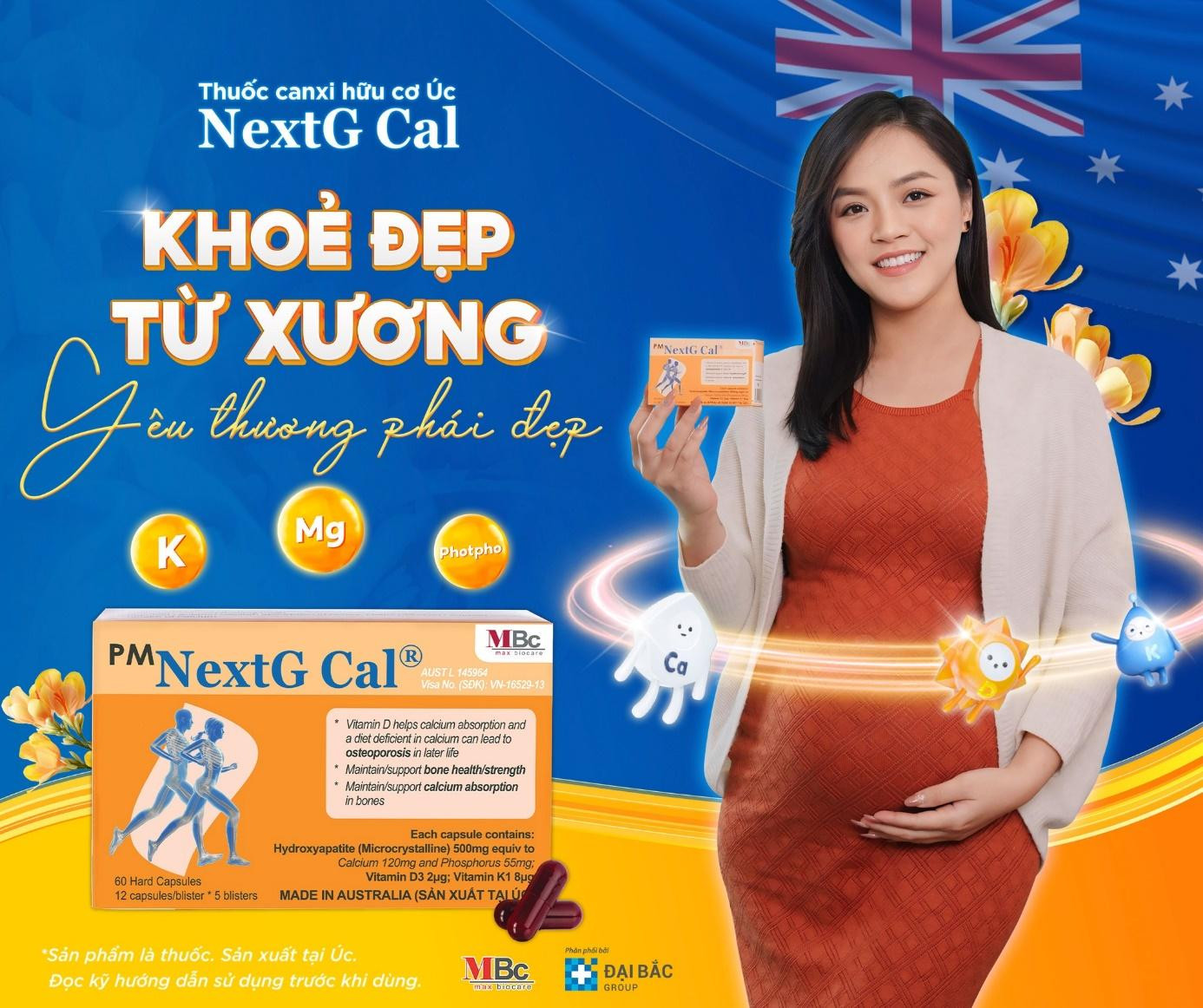 Canxi hữu cơ Úc NextG Cal - Bí quyết khỏe đẹp từ xương của phụ nữ thời đại mới