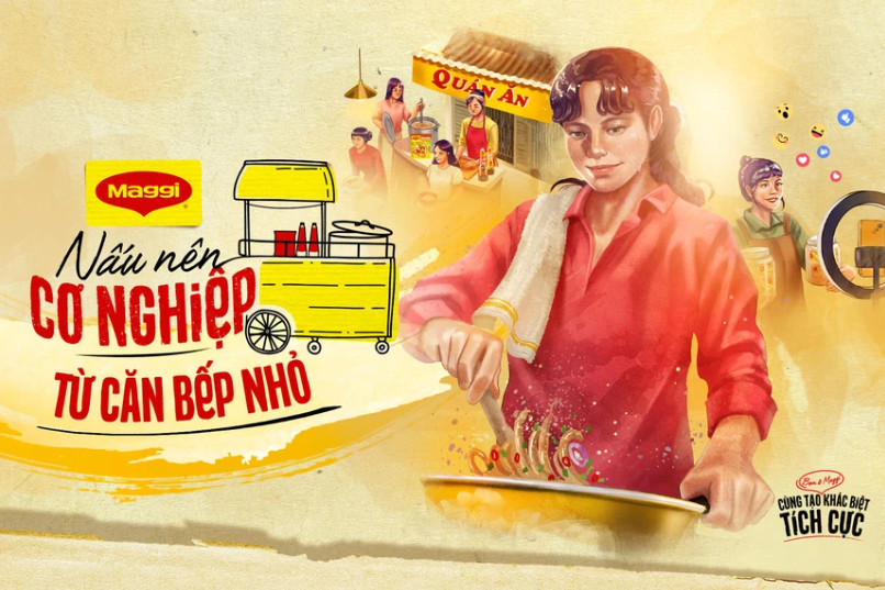 MAGGI luôn khuyến khích chị em tạo khác biệt tích cực ngay từ căn bếp nhỏ