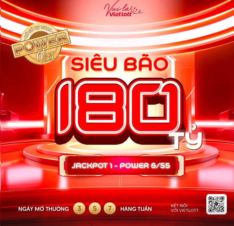 Jackpot 1 của Power 6/55 sẽ sớm chạm mốc 200 tỷ đồng trong thời gian ngắn nếu không tìm thấy chủ nhân của những kỳ quay tiếp theo. Jackpot 1 của Power 6/55 sẽ sớm chạm mốc 200 tỷ đồng trong thời gian ngắn nếu không tìm thấy chủ nhân của những kỳ quay tiếp theo.
