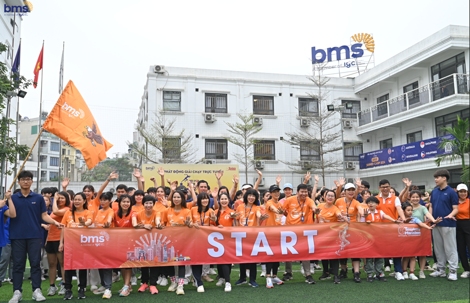 BMS tổ chức “ra quân” phát động giải chạy trực tuyến “Bước chân tiên phong”