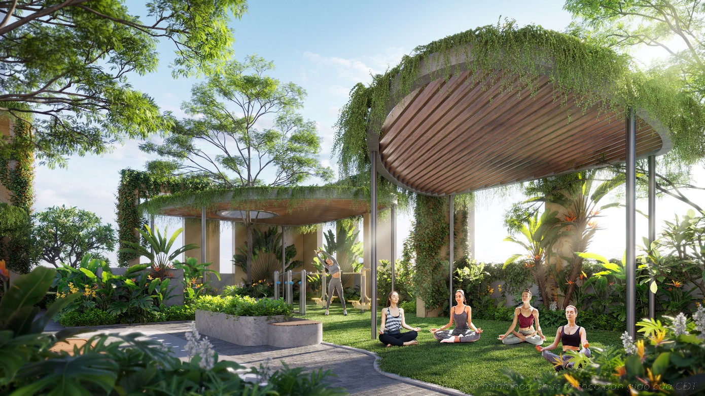 Các tiện ích của A&amp;T Sky Garden đều được thiết kế lồng ghép hài hòa với thiên nhiên.