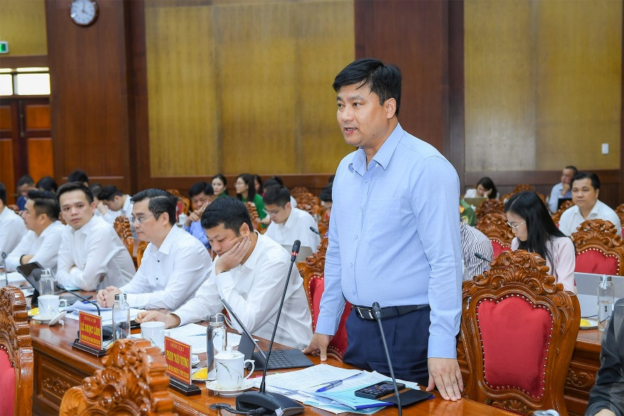 Ông Phạm Toàn Vượng - Tổng Giám đốc Agribank phát biểu tại buổi làm việc