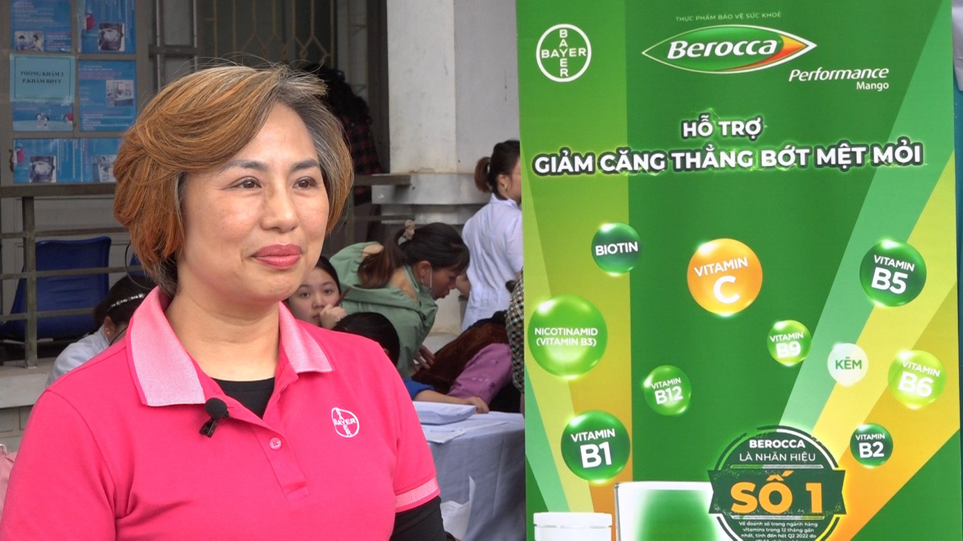 Bà Trần Thị Lan Hương, Giám đốc Y khoa, Bayer Việt Nam phát biểu tại sự kiện. Ảnh: Bình Minh.