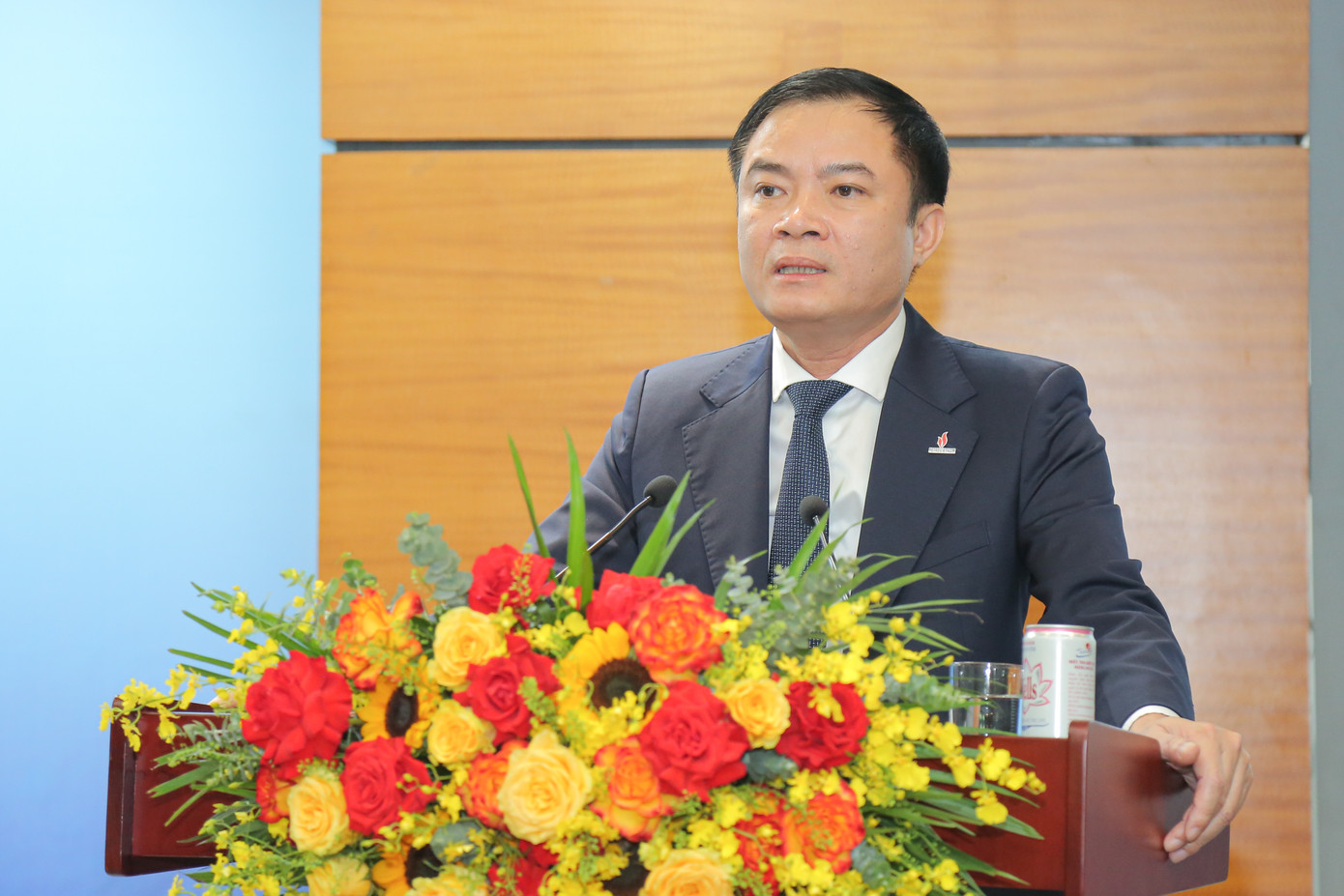 Tổng giám đốc Petrovietnam Lê Ngọc Sơn phát biểu tại lễ ký