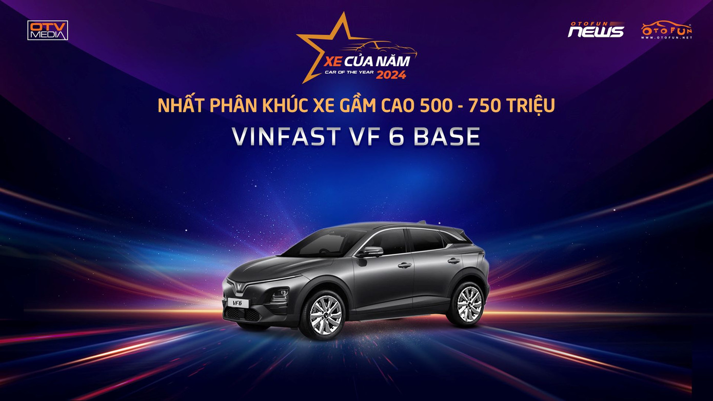 VinFast VF 6 được vinh danh ở hai hạng mục giải thưởng.