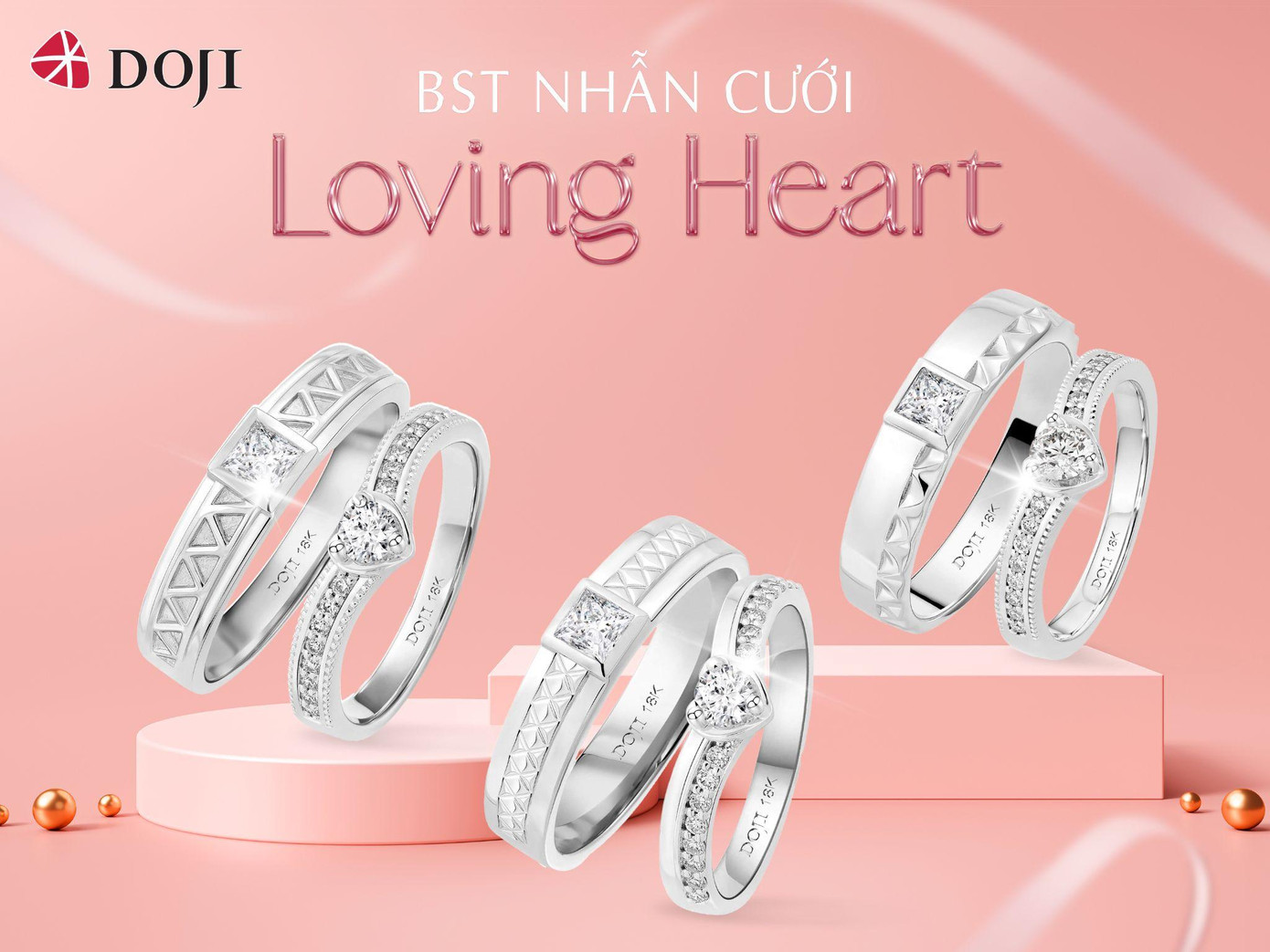 Nhẫn kim cương 99 giác cắt mặt trái tim mang thông điệp ý nghĩa