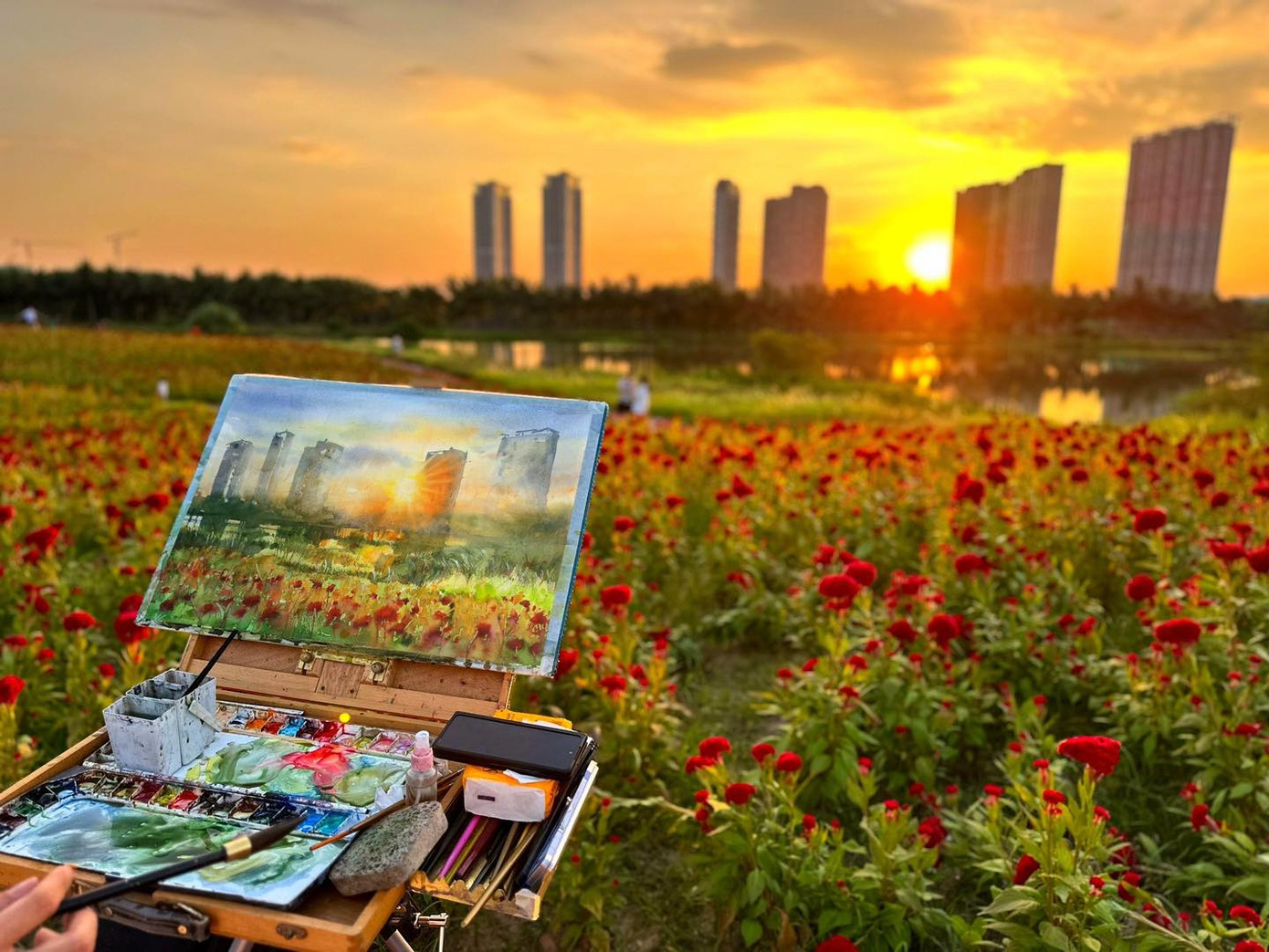 Những công trình mọc lên giữa thiên nhiên Ecopark Những công trình mọc lên giữa thiên nhiên Ecopark