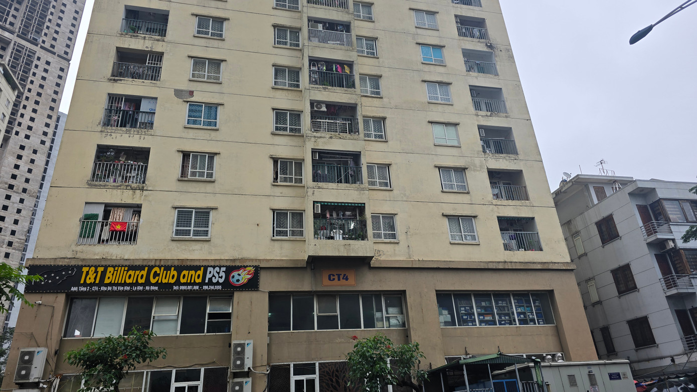 Tòa nhà CT4 La Khê cũng chưa được nghiệm thu PCCC.