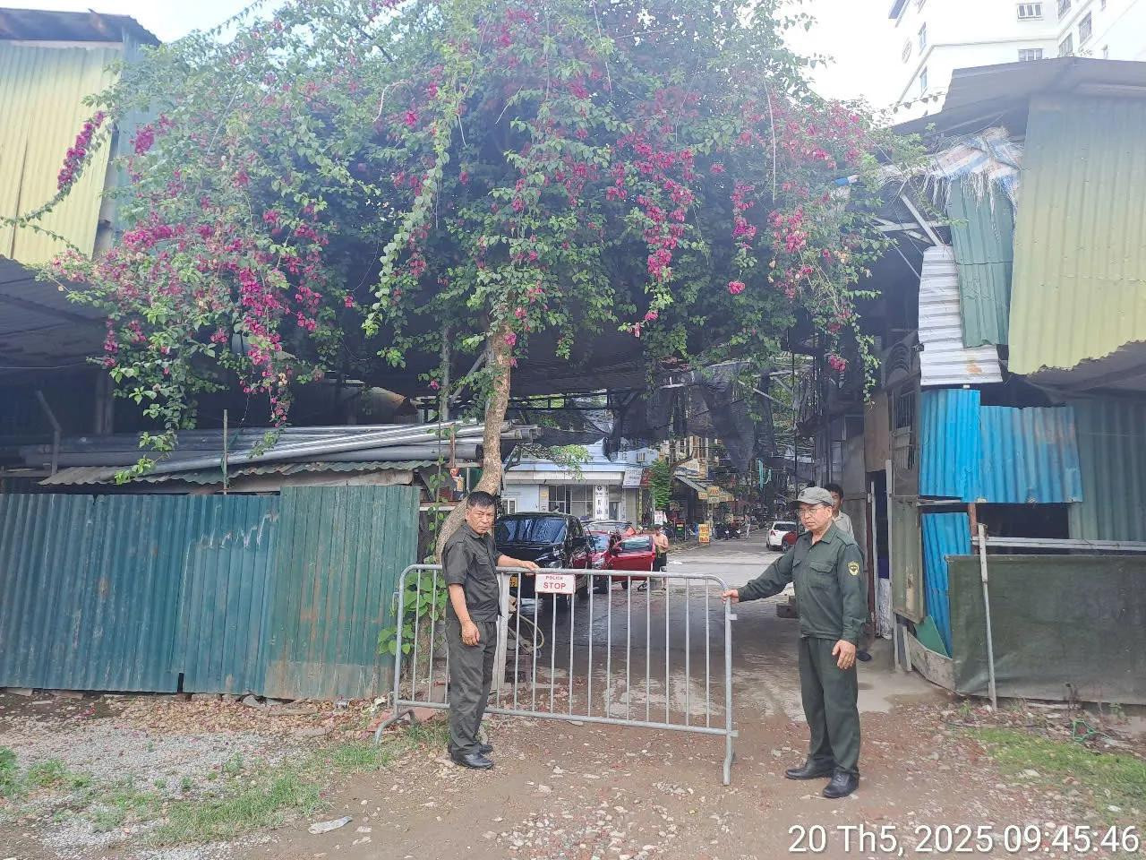 Bãi xe tại số 88 Đặng Xuân Bảng, phường Đại Kim đã được giải tỏa (ảnh: An Thanh)