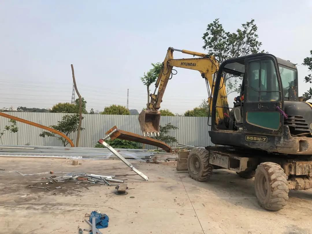 Một công trình vi phạm trật tự xây dựng, đất đai tại Quốc Oai bị xử lý.