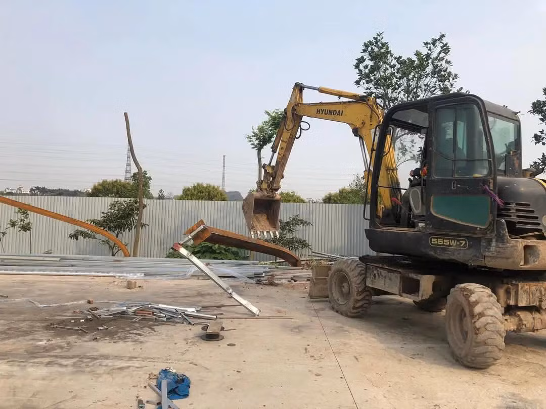 Một công trình vi phạm trật tự xây dựng, đất đai tại Quốc Oai bị xử lý.