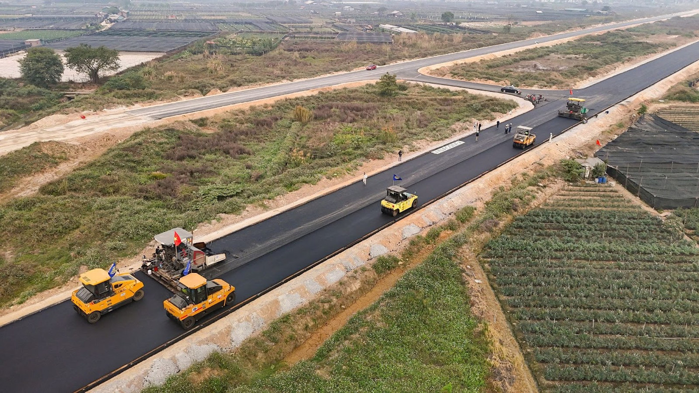 Dự án đường Vành đai 4- Vùng Thủ đô đang được triển khai đúng tiến độ Dự án đường Vành đai 4- Vùng Thủ đô đang được triển khai đúng tiến độ