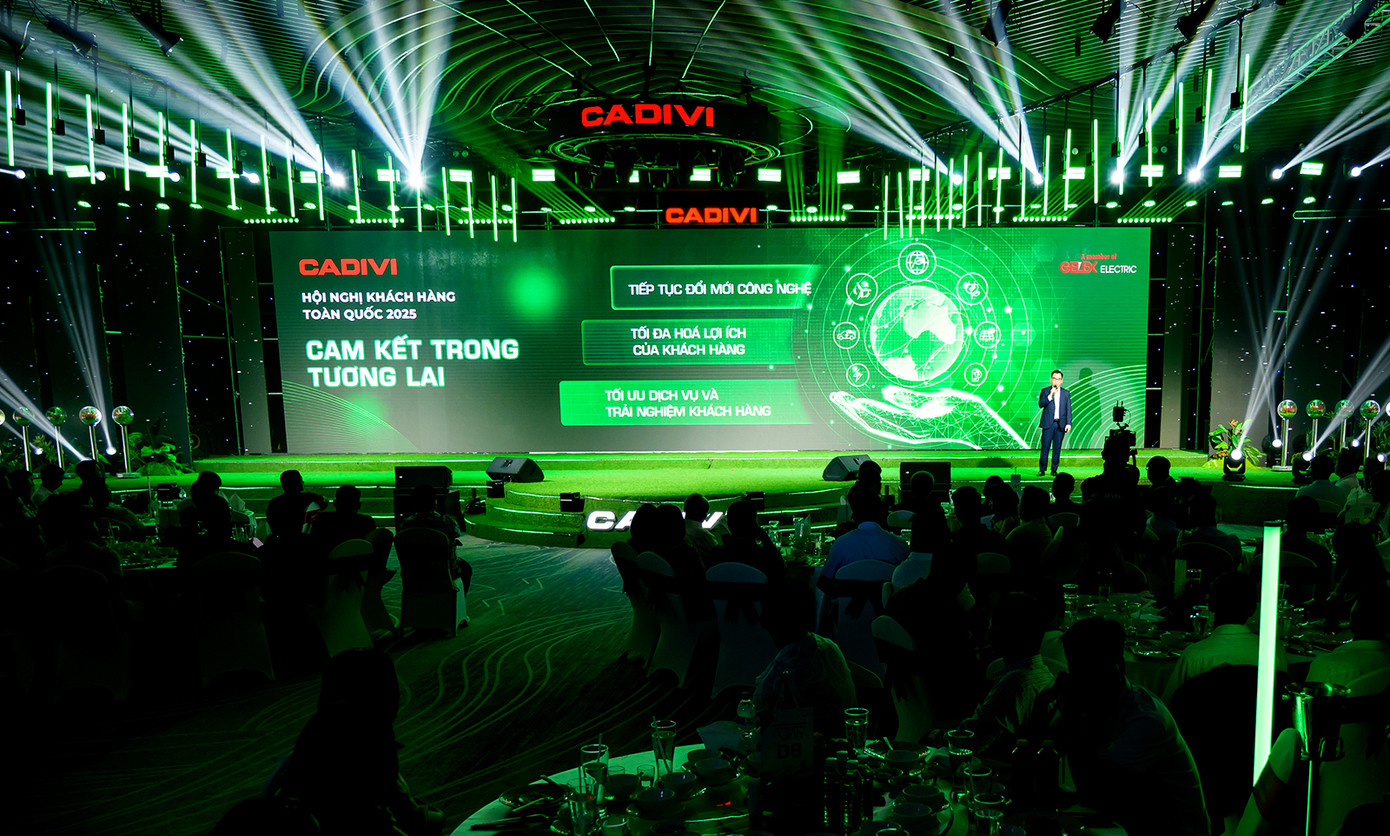 Ông Hồ Quang Nhân - Tổng Giám Đốc CADIVI chia sẻ tại sự kiện của CADIVI