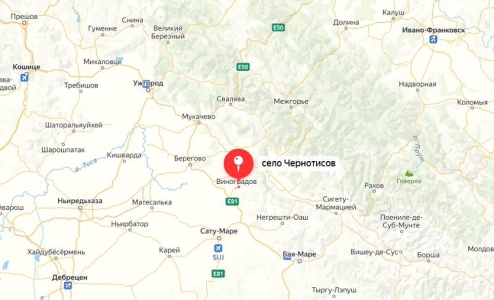 Điểm đánh dấu đỏ trên bản đồ là làng Chernotisov- Ukraine, nơi nghi Đức đang xây dựng nhà máy sản xuất xe tăng cho Ukraine. Ảnh: Telegram Rybar. Điểm đánh dấu đỏ trên bản đồ là làng Chernotisov- Ukraine, nơi nghi Đức đang xây dựng nhà máy sản xuất xe tăng cho Ukraine. Ảnh: Telegram Rybar.